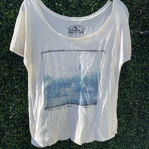 White Graphic Tee